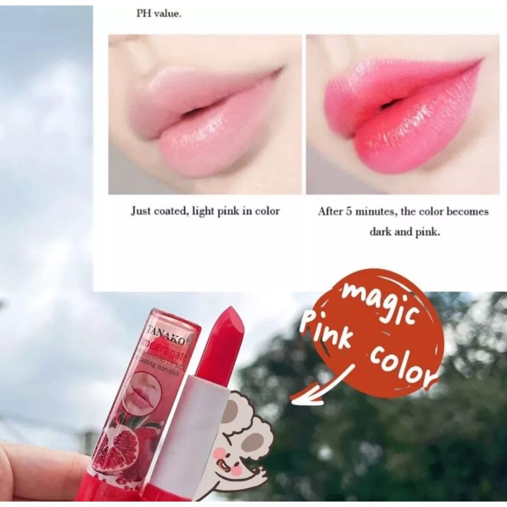 [LUSINAN] Lipbalm Magic Tanako Pink Dan Melembabkan