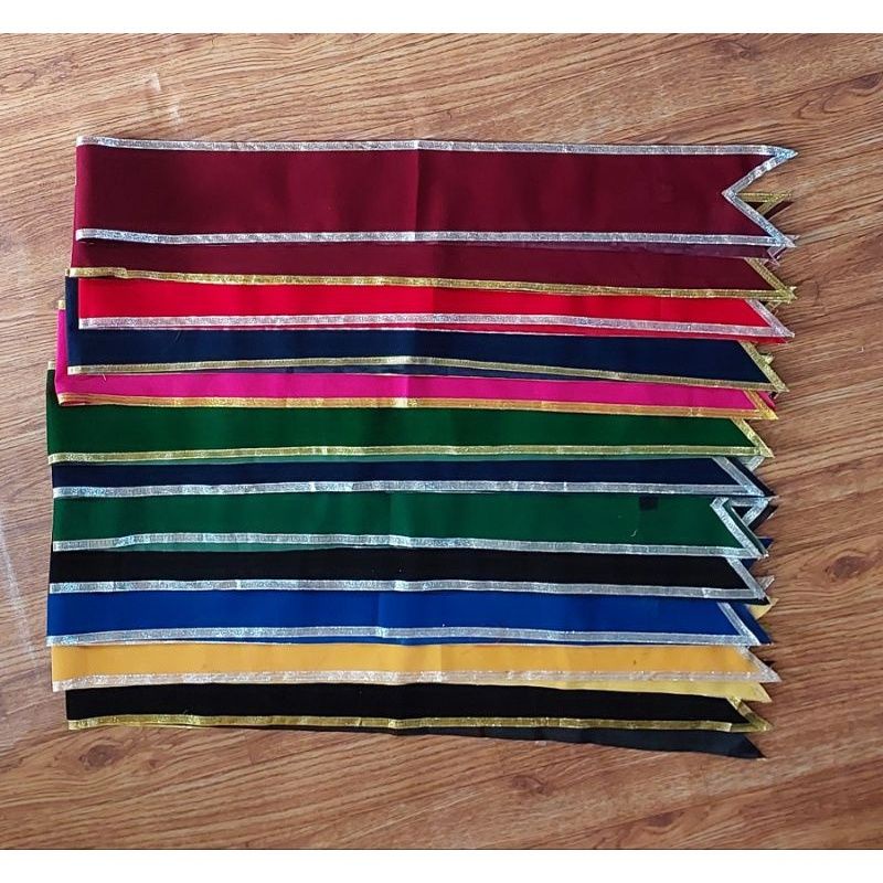 selempang wisuda polos tanpa nama berperekat, tinggal di bordir