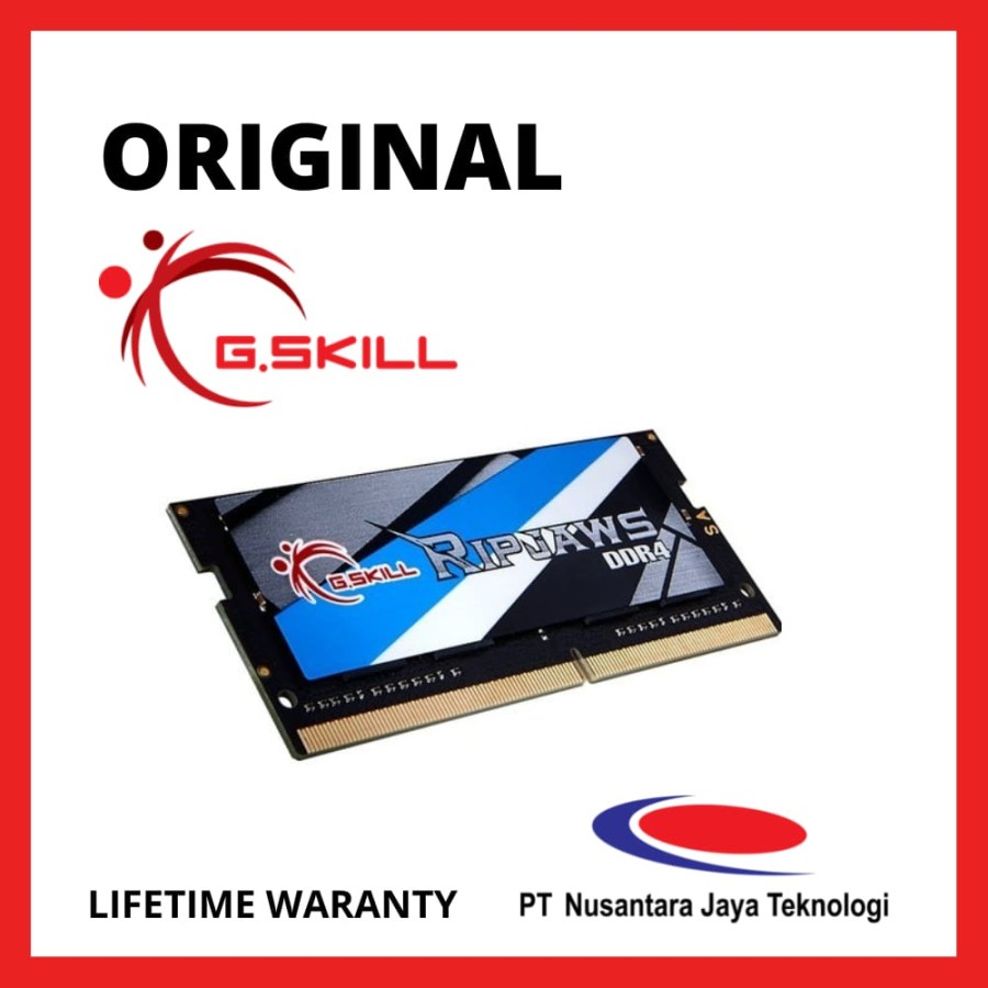 G.Skill Memory RAM F4-3200C22S-16GRS Ripjaws DDR4 SO-DIMM 3200MHz 16GB