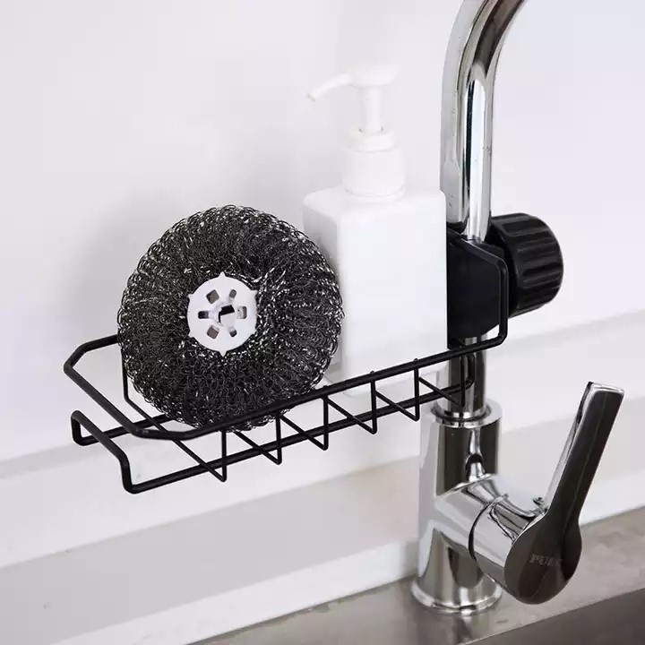 Rak Wastafel Cuci Piring Stainless Portable Rak Pengering Gantungan Wastafel Tempat Spon