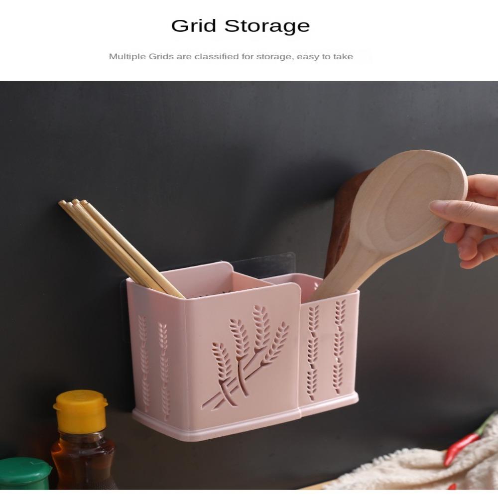 R-FLOWER Tempat Sumpit Wadah Kreatif Berkualitas Tinggi Penyimpanan Gadget Dapur Organizer Tempat Sendok Garpu Sumpit