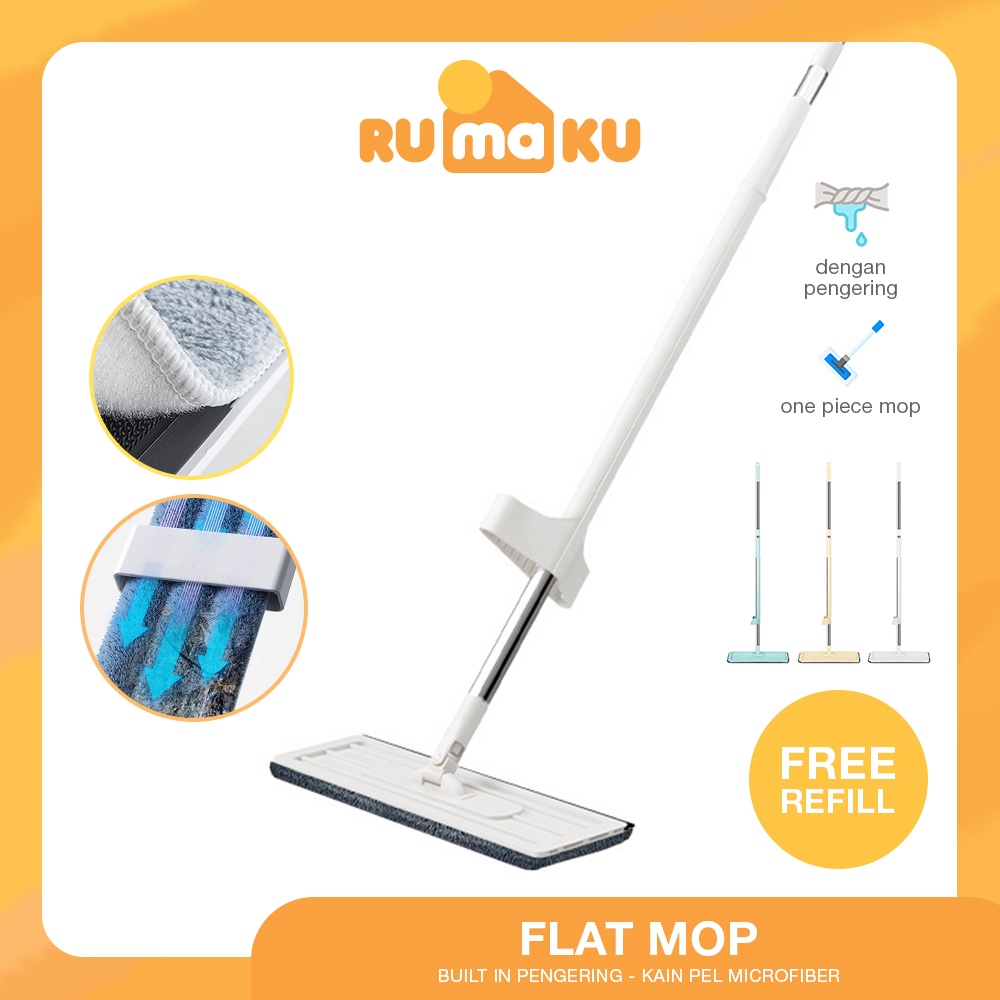 Rumaku Alat Pel Lantai Ultra Mop Acline - Pel Lantai Praktis Tarik Peras Handsfree