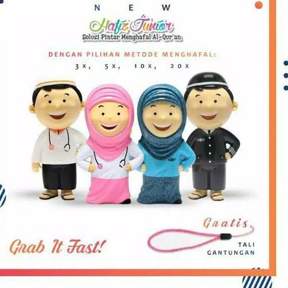 Harga Bersahabat New Hafiz/ Hafizah Junior (Bonus Hafiz Car) New Version Alqolam doll Original dan h