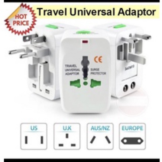 Adaptor Universal / Universal Travel Adaptor / Adaptor Internasional