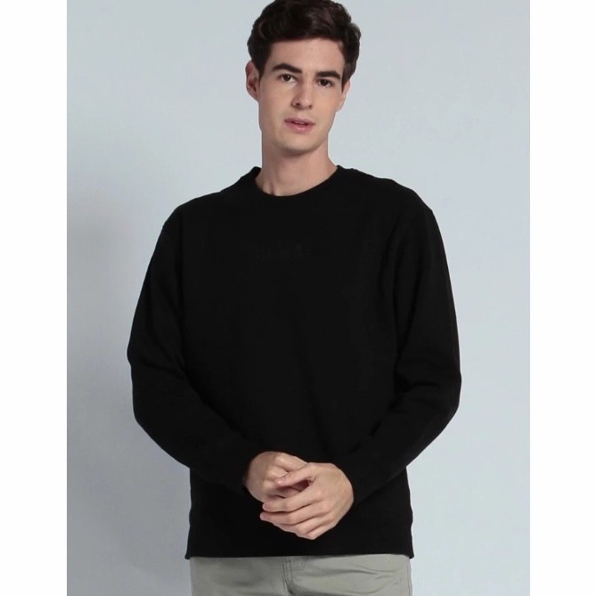 SWEATER CREWNECK MGEE MGWAY NAGATO C001 - BLACK