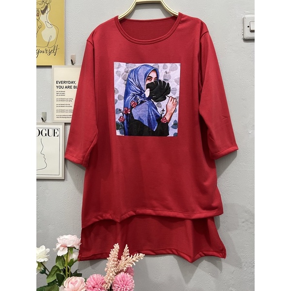 Cherry_ TUNIK WANITA / TUNIC BASIC WOMEN HIJAB’S Collaboration / Tunik