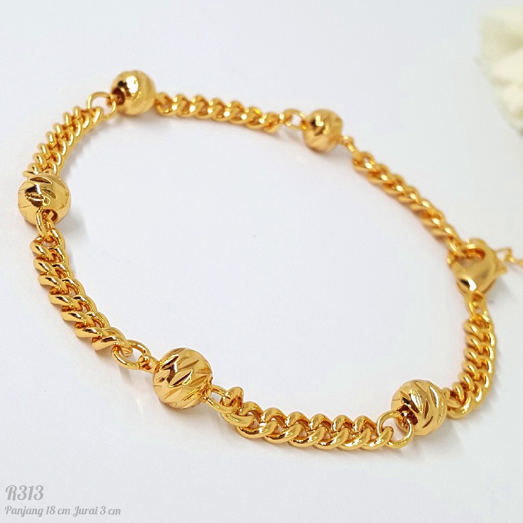PGX Gelang Tangan Xuping Wanita Perhiasan Lapis Emas Aksesoris Fashion Premium - R313