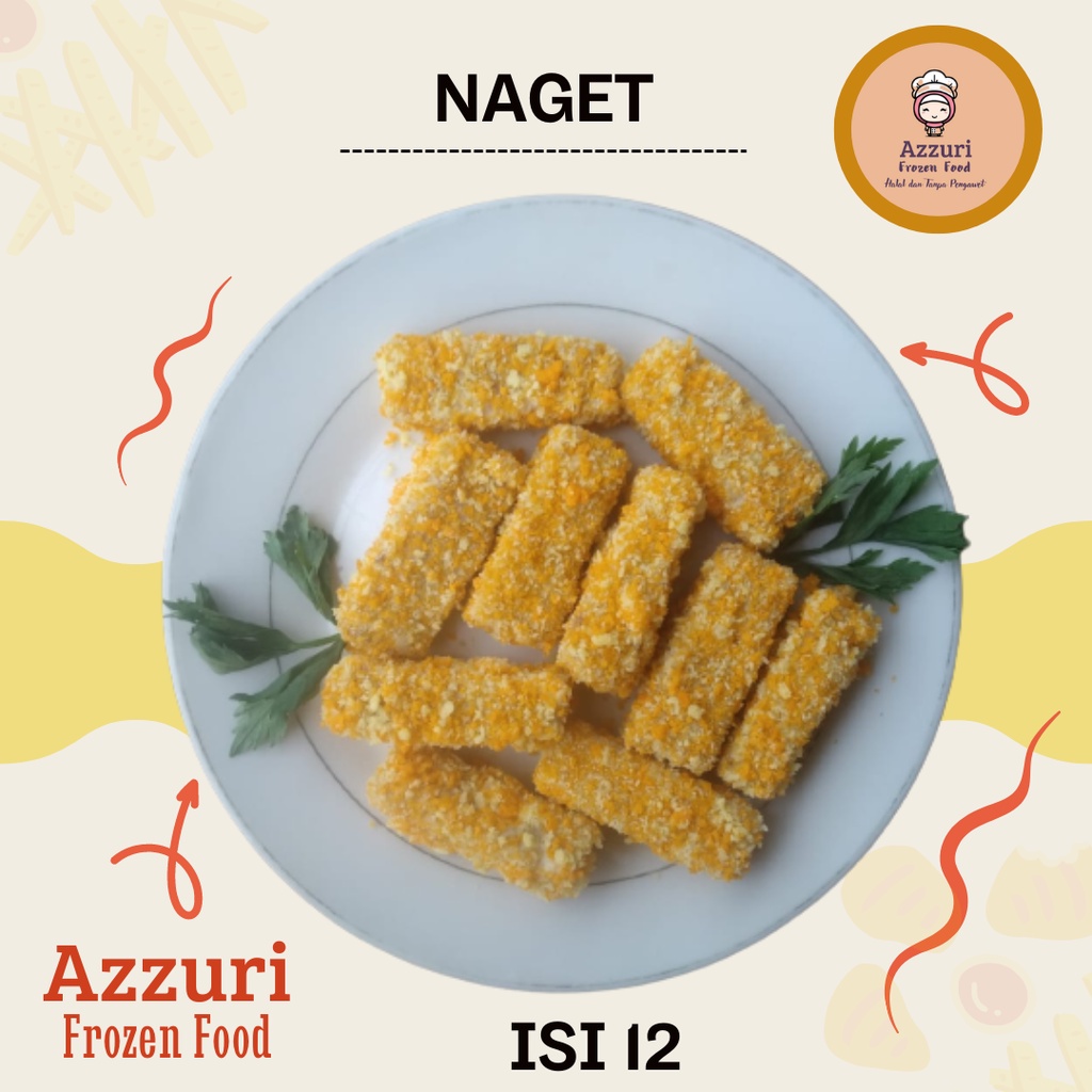 

NAGET AYAM ISI 12 Azzuri Frozen Food asli Padang halal dan tanpa pengawet