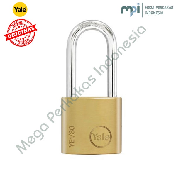 GEMBOK PADLOCK YALE YE1 30 132 Brass Padlock Essential Series