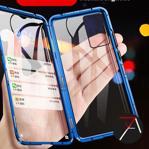 11 Iphone11 Double Side Glass Magnetic Case Cover - Hitam