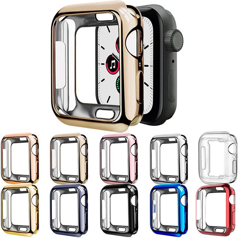 Soft Case TPU Transparan Cover Apple Watch Seri 8 7 6 5 4 3 2 1 SE SE2 49mm 45mm 41mm 42mm 40mm 38mm