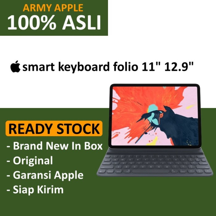 Keyboard Apple Smart Keyboard 10.5" - 11" - 12.9" Ipad 7 / 8 / 9 / Pro / Air 4