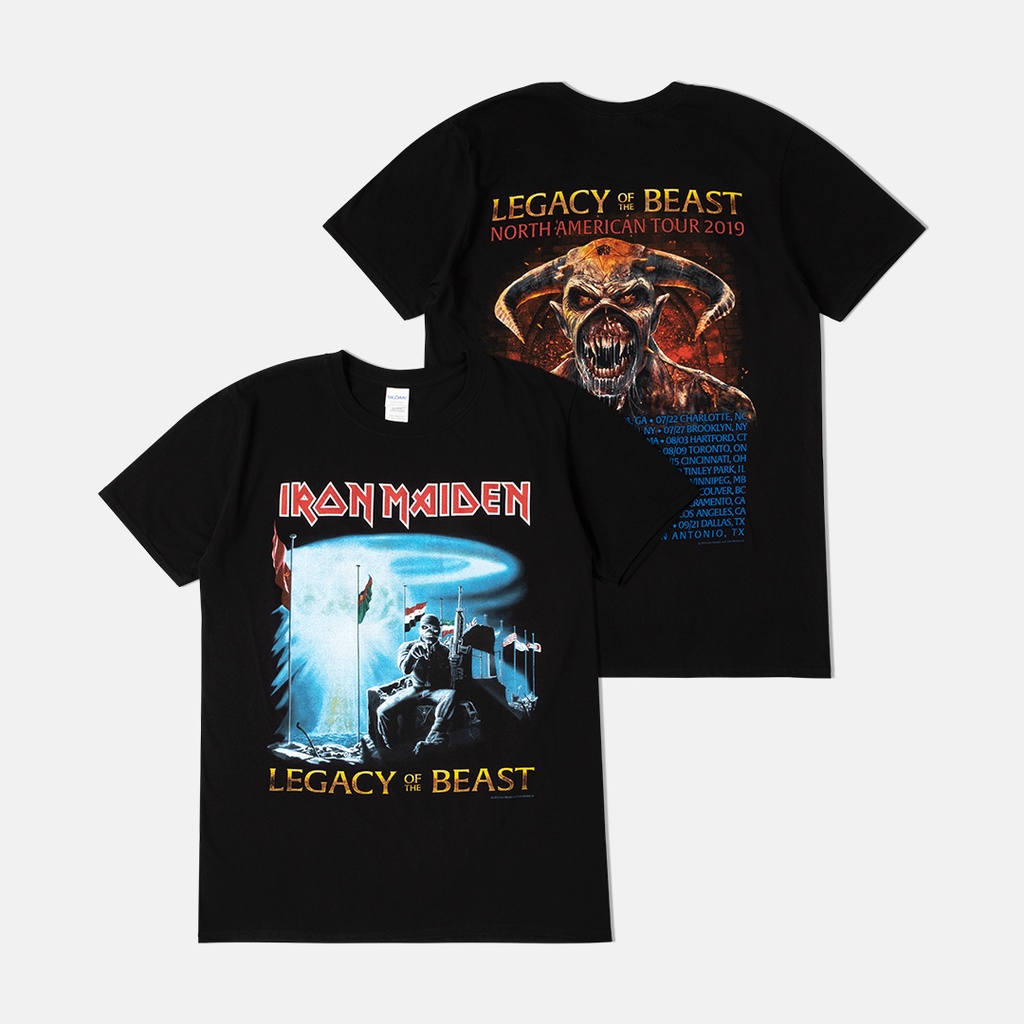 Jual iron maiden two minutes to midnight tshirt shopee indonesia