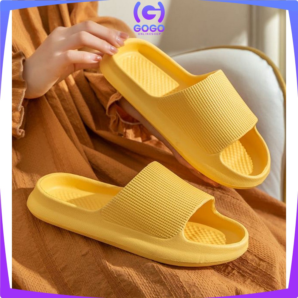 GOGO-S52 Sandal Slop Rumah Hotel Bahan Eva Sendal Karet Kamar Mandi Empuk Anti Slip Sandals Wanita Pria Couple