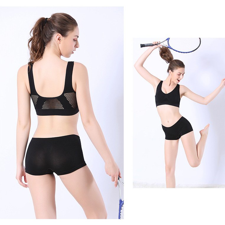 sport bra jumbo seamless push up bra sport tanpa kawat senam gym yoga bh olahrage wanita S6