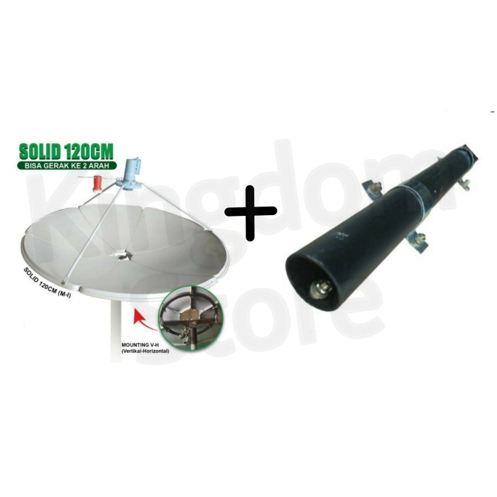 Paket Antena Parabola Dish/Disc Solid 120Cm + Tiang Dish/Disc 120Cm
