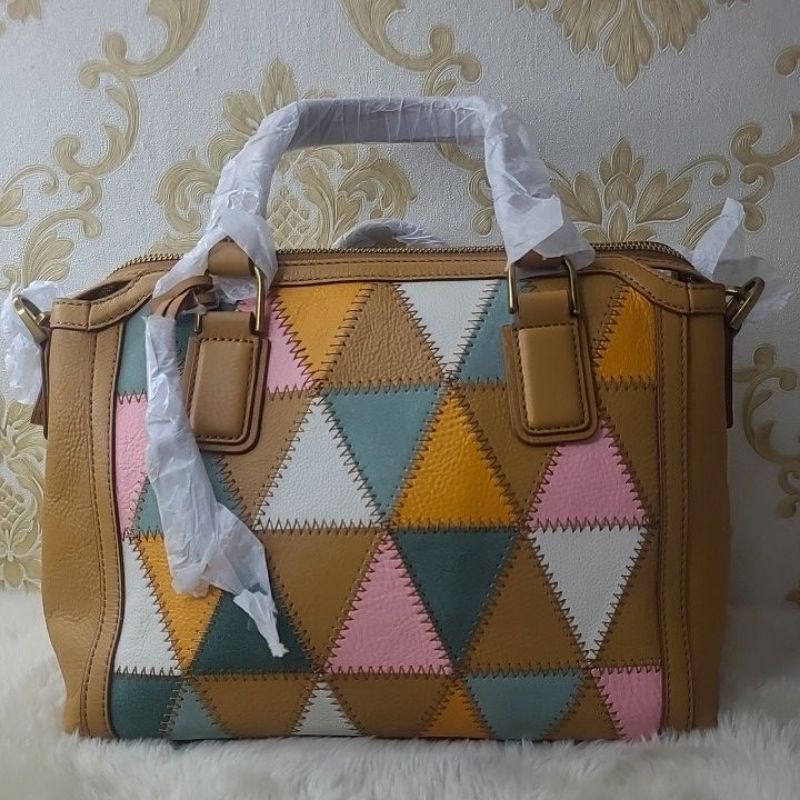 Jacqueline Satchel Patchwork Crossbody