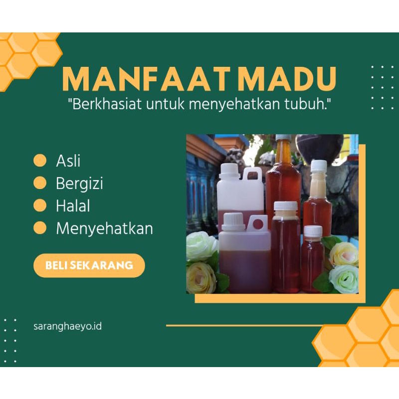 

saranghaeyo.id madu multflora 1kg madu randu asli