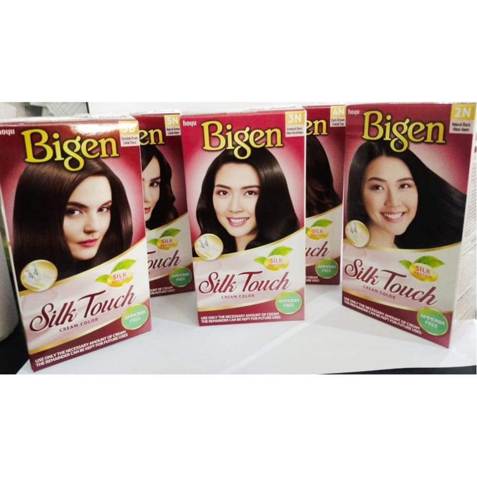 Bigen Silk Touch Cream Colour (packaging coklat)