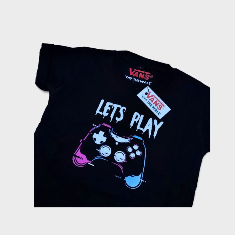 baju anak kaos anak anak baju anak vans lets play katun combed 24s super soft handfield .