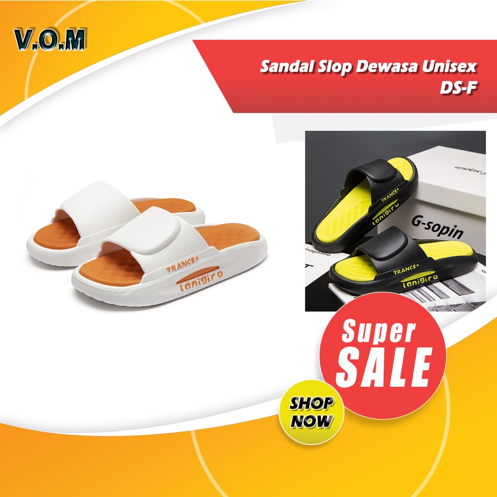 DS-F Sendal / Sandal Slop Dewasa Unisex Eva Empuk Tidak Licin 0841