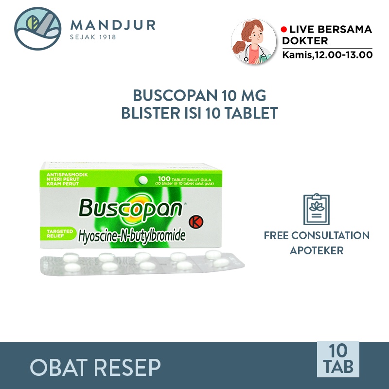 Jual Buscopan 10 Mg 10 Tablet | Shopee Indonesia