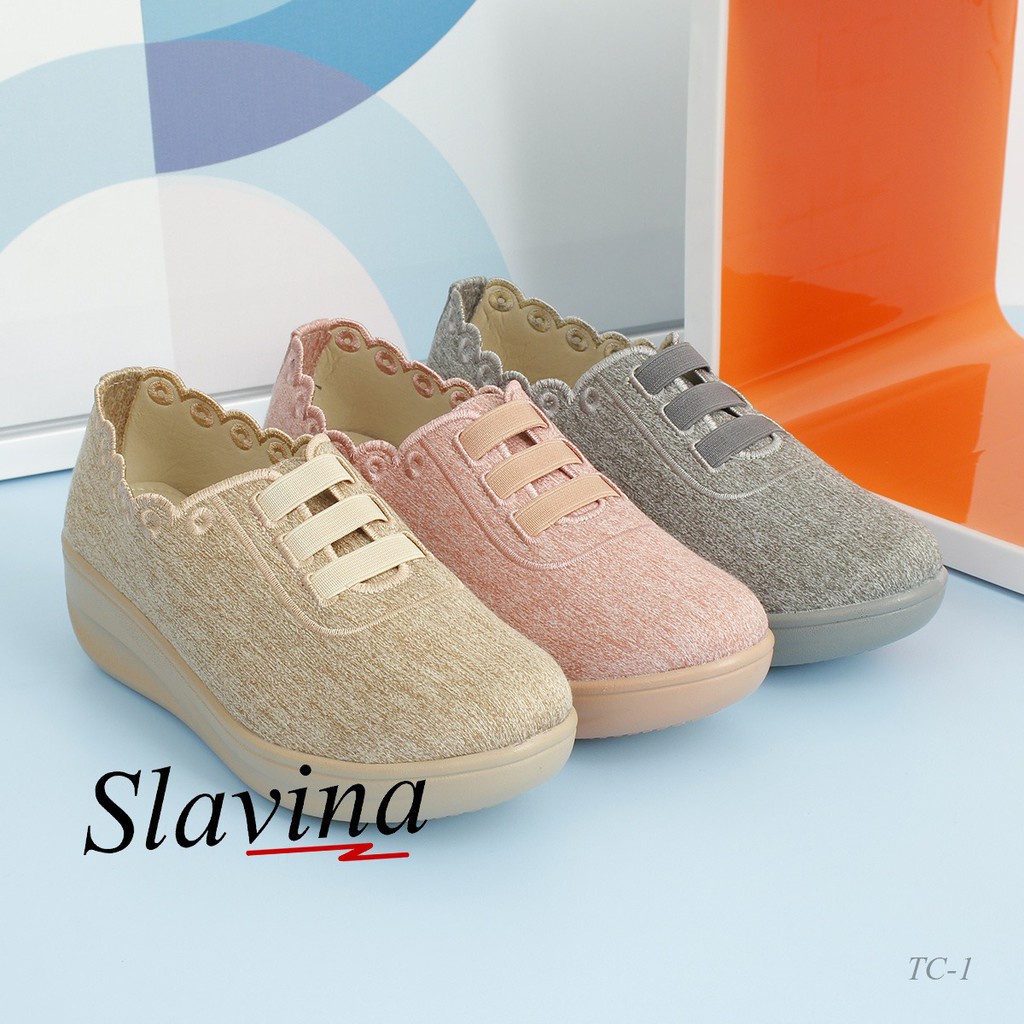 Ivony Seivona - TC-1 Sepatu Wedges Slavina