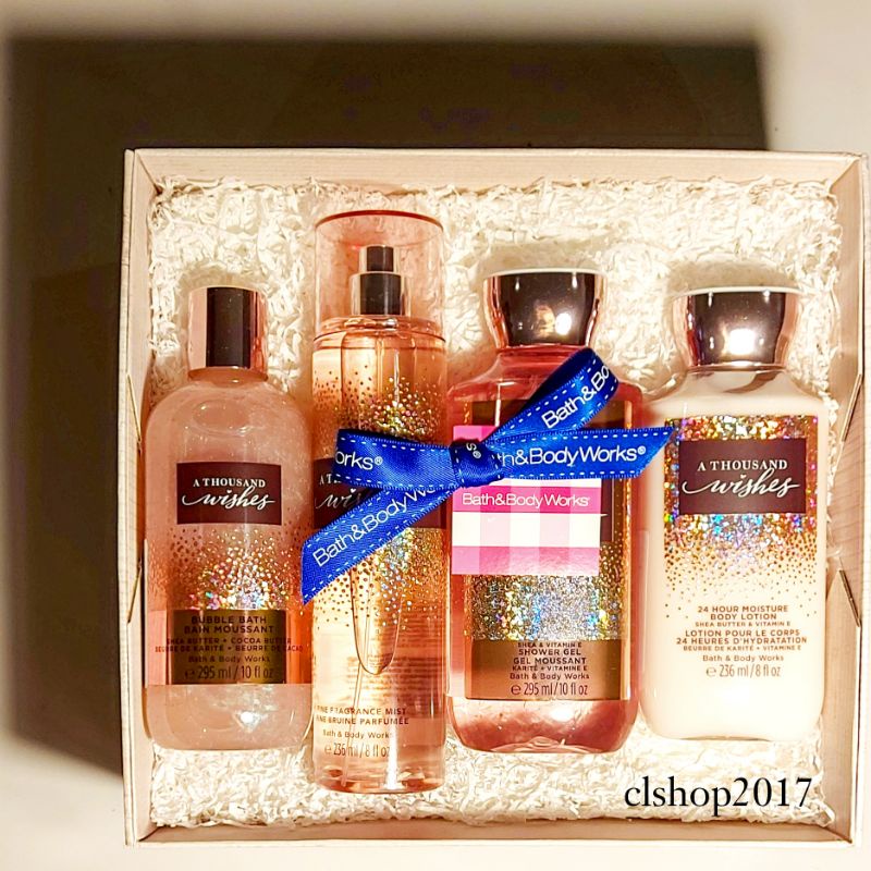 BBW A THOUSAND WISHES GIFT SET PAKET BATH &amp; BODY WORKS ATW