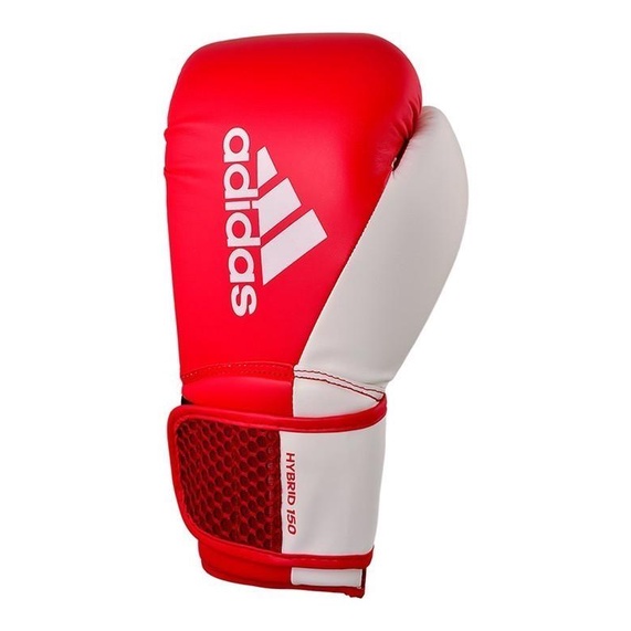 Sarung Tinju Muaythai 12 Oz Adidas Hybrid 150 Red White