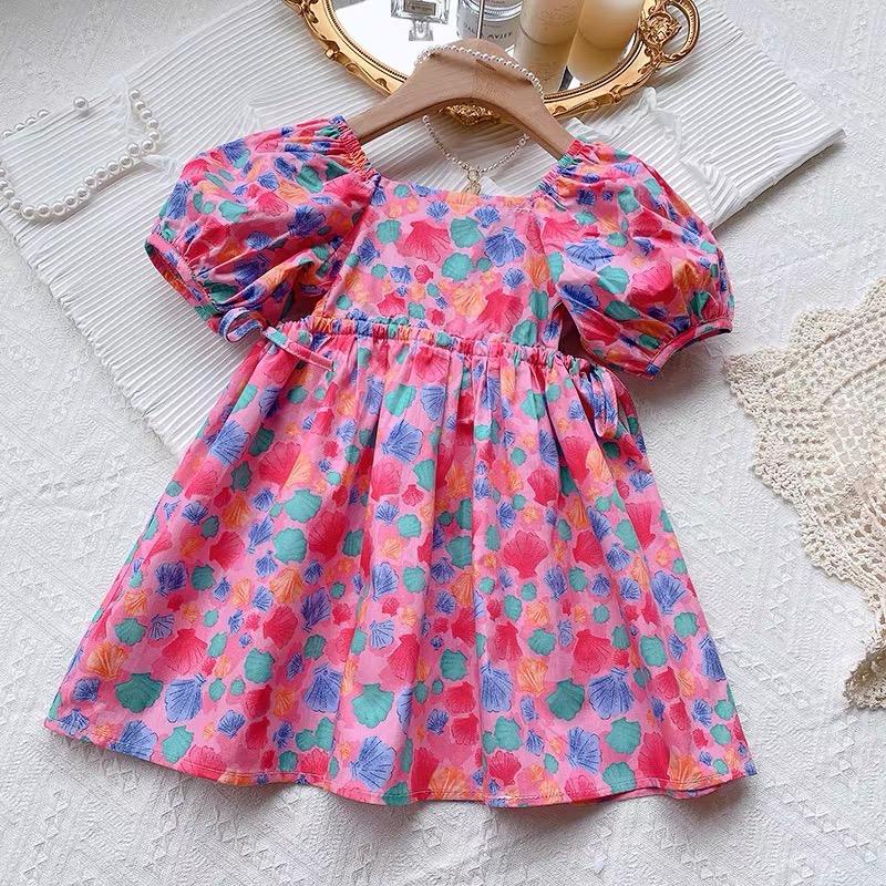 Dress Couple Mom dan Anak Impor Premium untuk Wanita Rainbow Rose