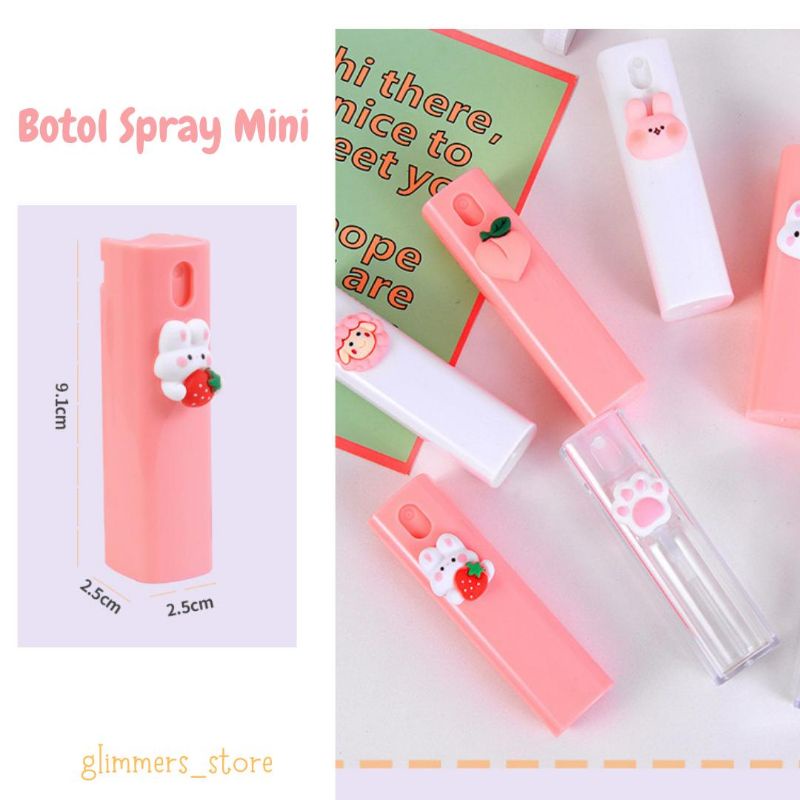 Botol spray mini handsanitizer / parfum / kosmetik / motif kartun