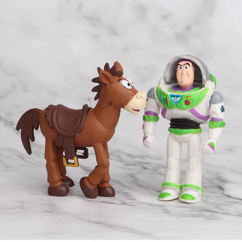 12pcs/8pcs/7pcstoy Story 4woody Lightyear Rex Alien Bear 7pcs Action Figure Topper Kue Mainan