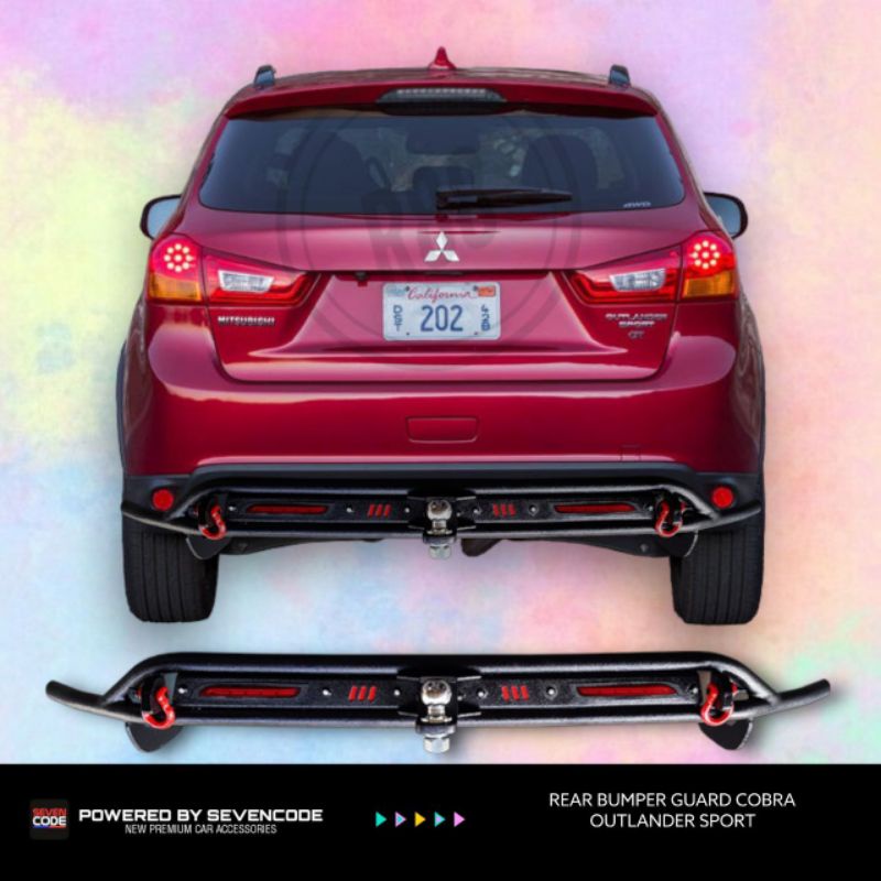 Jual Rear Bumper Guard Cobra Sevencode Outlander Sport Shopee Indonesia