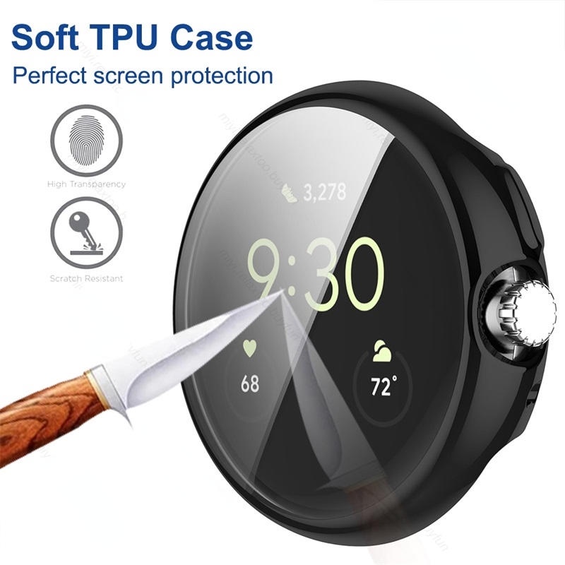 Soft Case TPU Transparan Cover Proteksi Smartwatch Google Pixel 2022