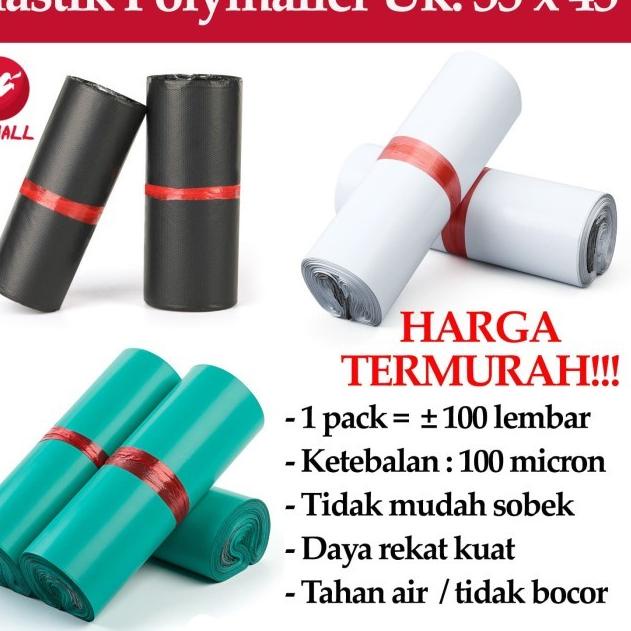 

(Uk. 35x45) Amplop Plastik Kantong Packing Olshop Polymailer - Hijau