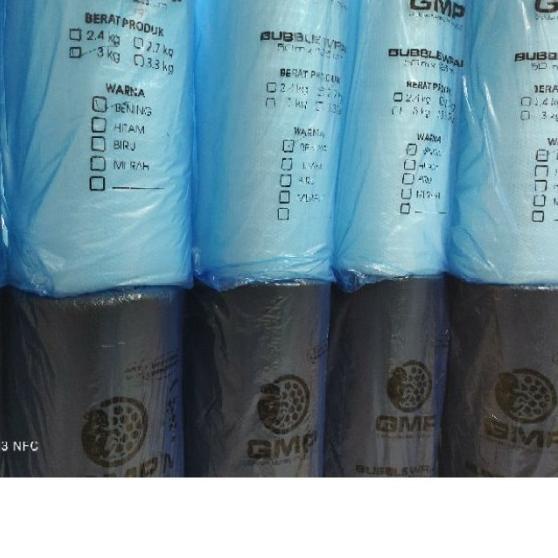 

BUBBLE WRAP GMP PLASTIK BERAT 2,7KG HITAM
