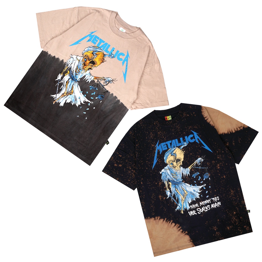 MFS T-SHIRT / METALLICA / DAMAGED JUSTICE TOUR / OVERSIZE / TIEDYE