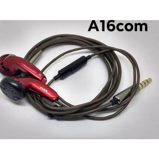 EARBUD MX500 SENNHEISER DIY PLUS MIC ,BASS MANTAP - Hitam