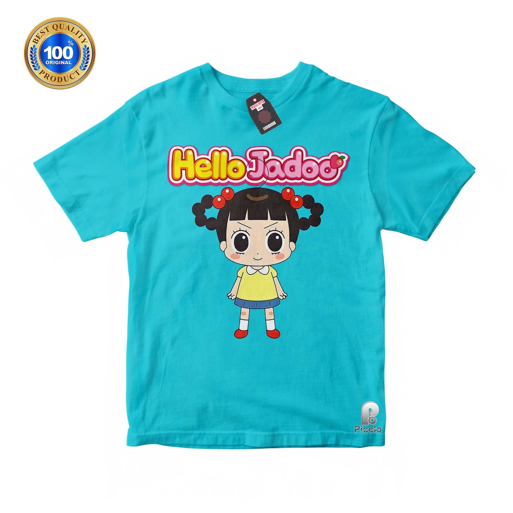 BAJU ANAK KAOS ATASAN ANAK HELLO JADOO BAHAN COTTUN (Free Nama)