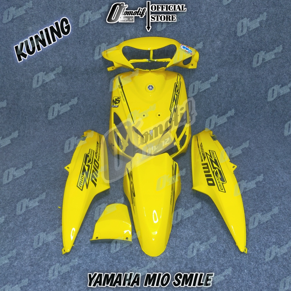 Cover Body Halus KUNING Yamaha Mio Smile Bodi Alus Mio New Striping ZR Thailand Kuning 2008 2009 201