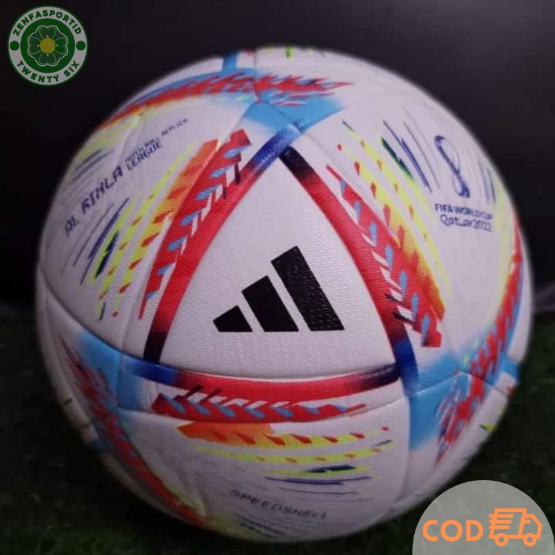 BOLA SEPAK ORIGINAL BOLA KAKI ADIDAS WORLDCUP AL- RIHLA IMPORT SIZE 5