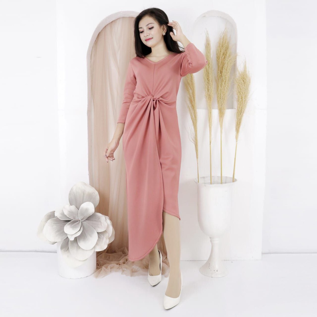 Dress 801 Scuba Polos Fashion Wanita