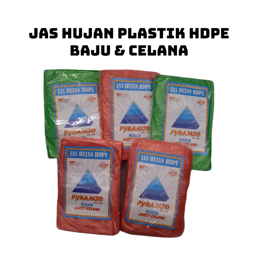 JAS HUJAN PLASTIK BAJU DAN CELANA