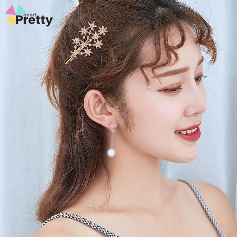 Jepit Rambut Korea Wanita Fashion Motif Terbaru Full Bintang Permata Zirkon original - PD