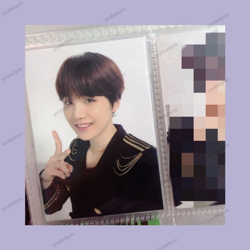 [Ready stock] Mini photocard MPC pouch coin love yourself speak yourself BTS Min Yoongi Suga