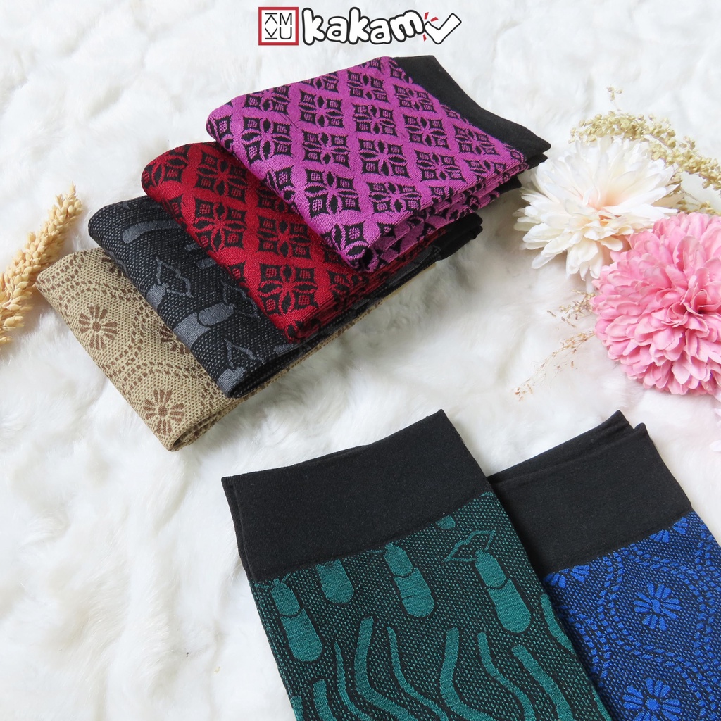 Kakamu Kaos Kaki Jempol Stocking Korea Motif Warna