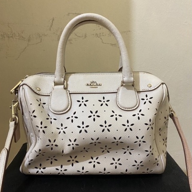 Coach White Flower Pattern