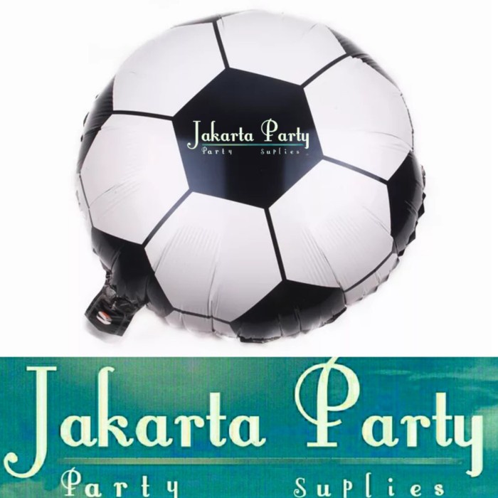 Balon foil sepak bola / foil football / balon foil bulat