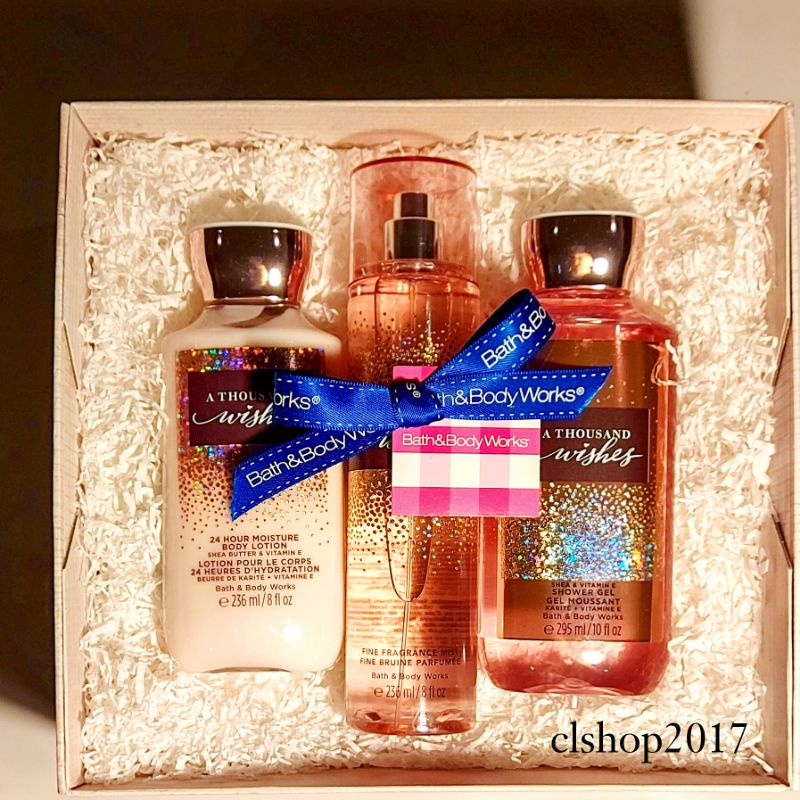 BBW A THOUSAND WISHES GIFT SET PAKET BATH &amp; BODY WORKS ATW