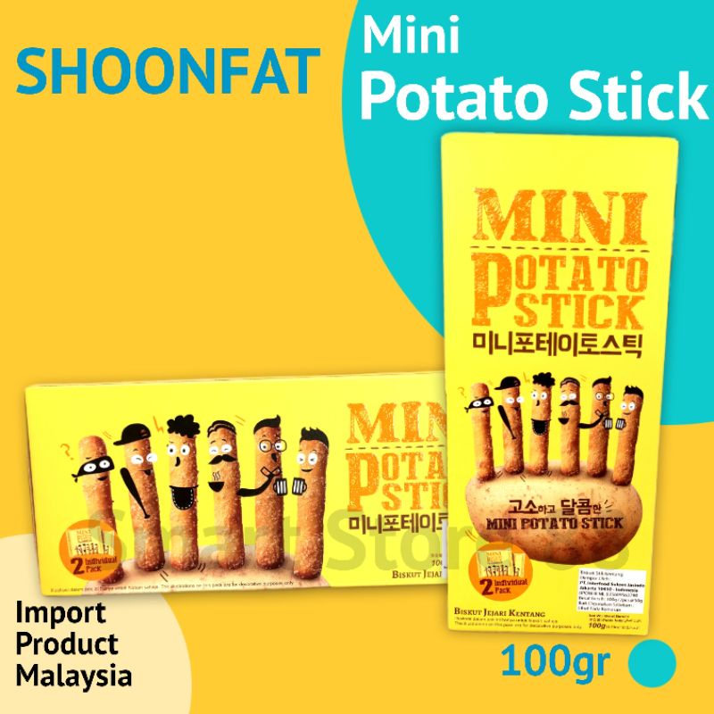 

SHOONFAT MINI POTATO STICK 100GR BISKUIT STIK KENTANG